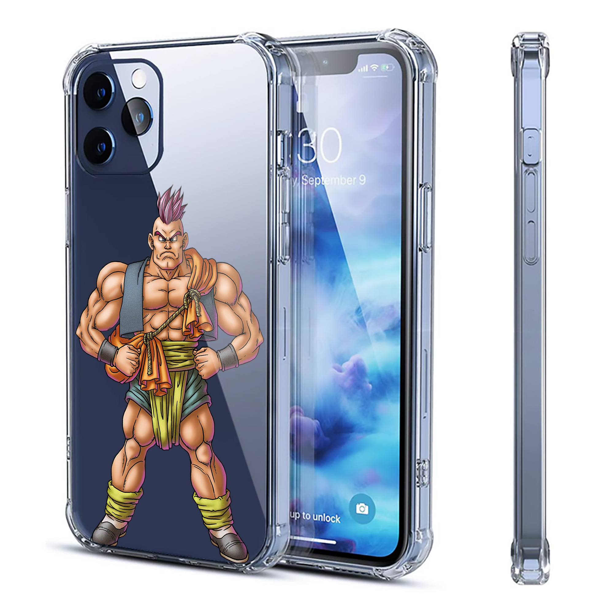 （画像用） ドラゴンクエスト Doragon Kuesuto Dragon Quest 【iPhone 12シリーズ対応】透明スマホケース（クリアソフトケース）